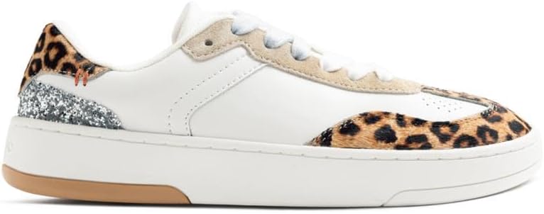 Detalle de GIOSEPPO Femme Enkare Basket : baskets cuir à motif zèbre avec touches lumineuses