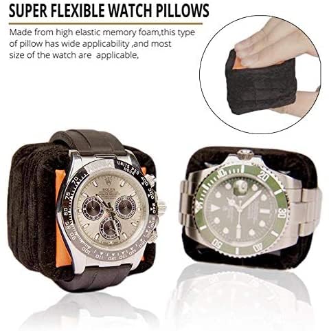Thumbnail 1 de MOZSLY Single Watch Winder for Automatic Watches with Quiet Motor – Black Leather, 12 Rotation Modes