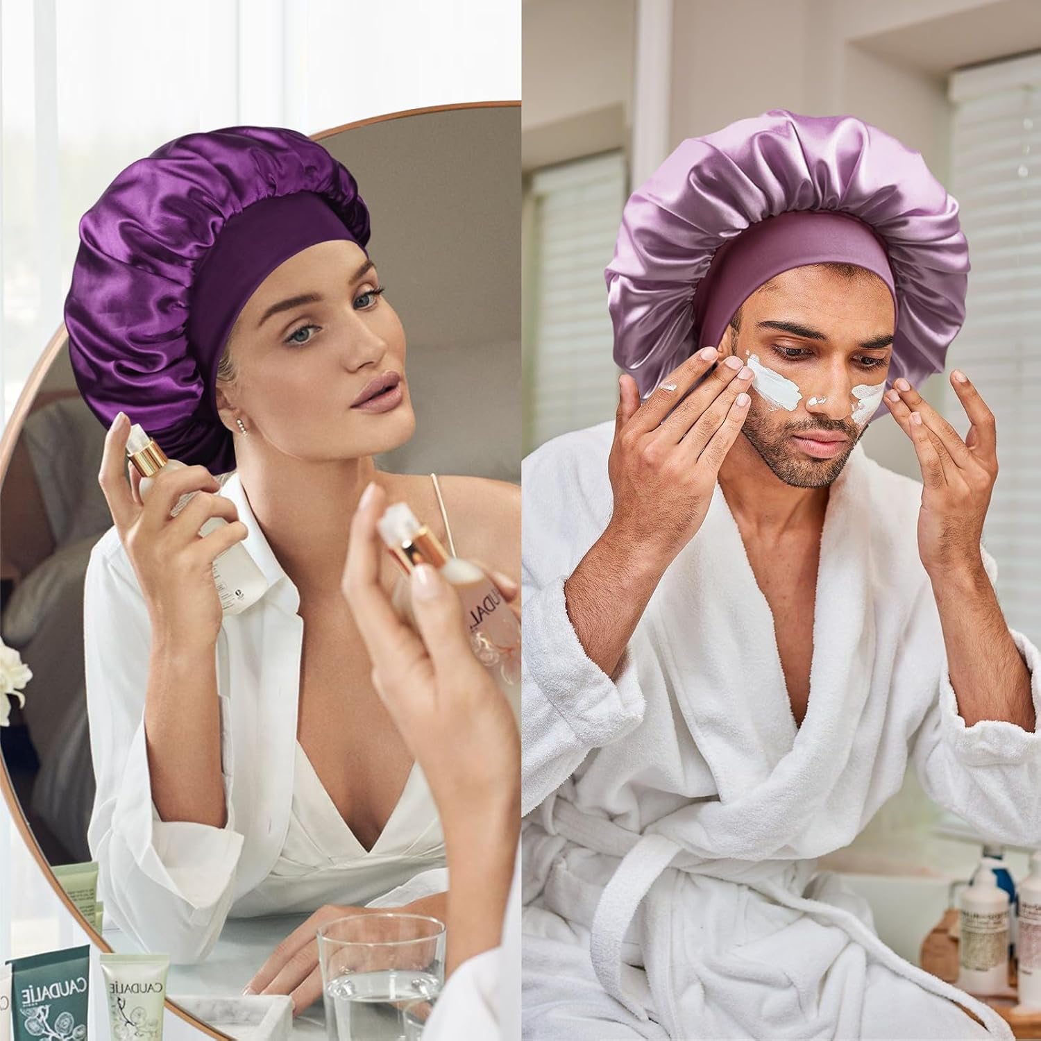 Thumbnail 5 de Doitory Satin Silk Bonnet 14 inch for Sleeping
