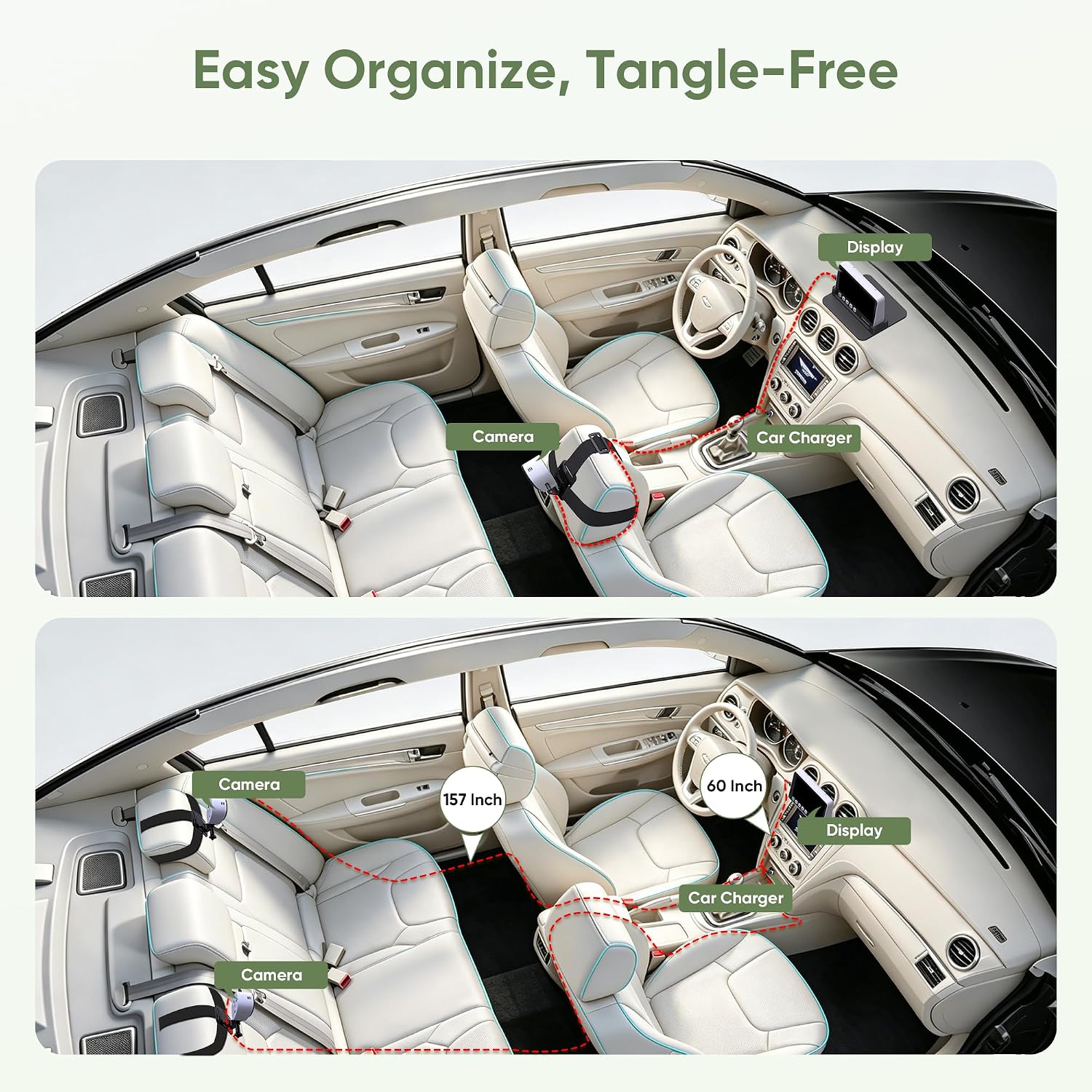 Thumbnail 6 de bonoch BCM01 5-Inch 1440p Baby Car Camera with 360° Rotating View
