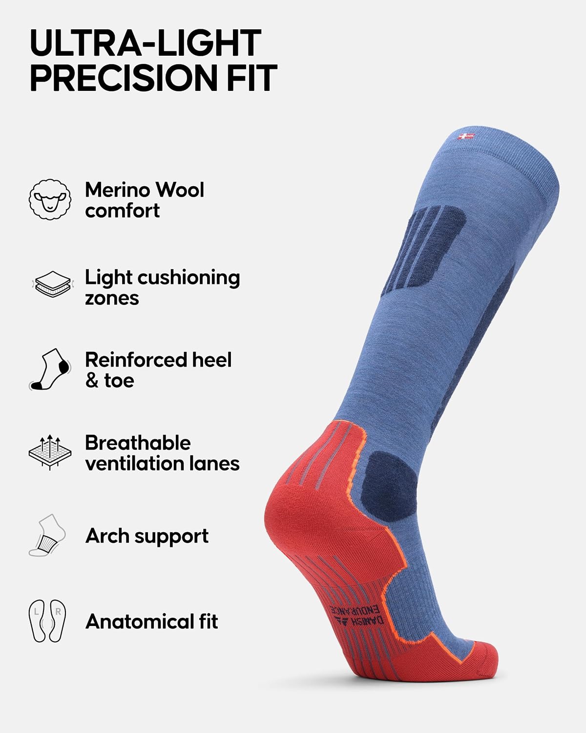 Detalle 2 de Danish Endurance Merino Ski Socks