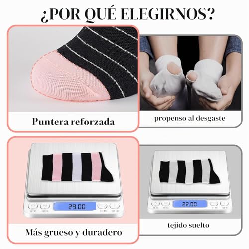 Thumbnail 3 de Cirorld 10 pares: calcetines de mujer coloridos en algodón 39–42, rayas y lunares