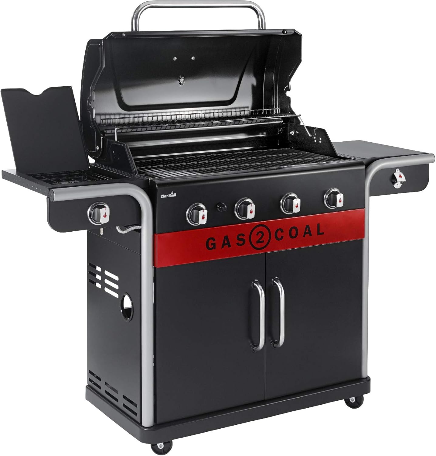 Thumbnail 4 de Char-Broil Gas2Coal 2.0 440 🔥 Barbacoa híbrida de 4 quemadores