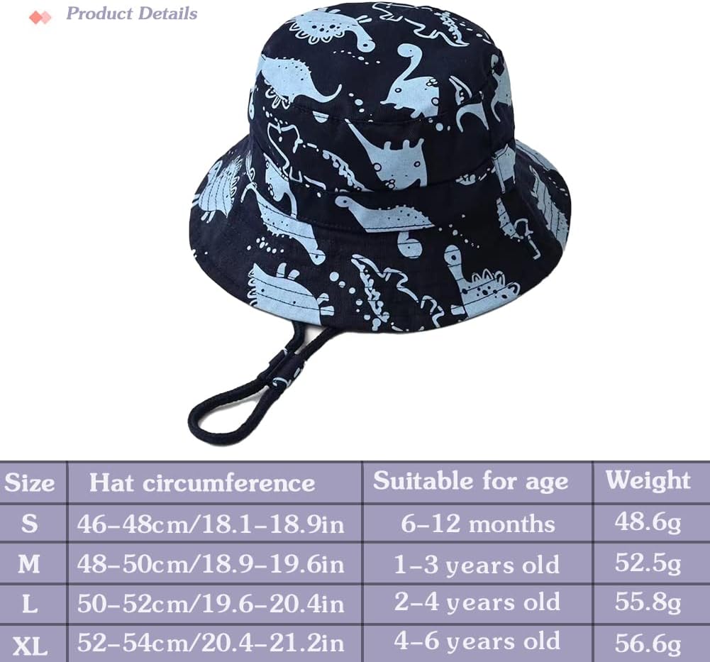 Thumbnail 5 de Malaxlx Baby Bucket Sun Hat with Cute Print – SPF 50+ Summer Protection for Kids