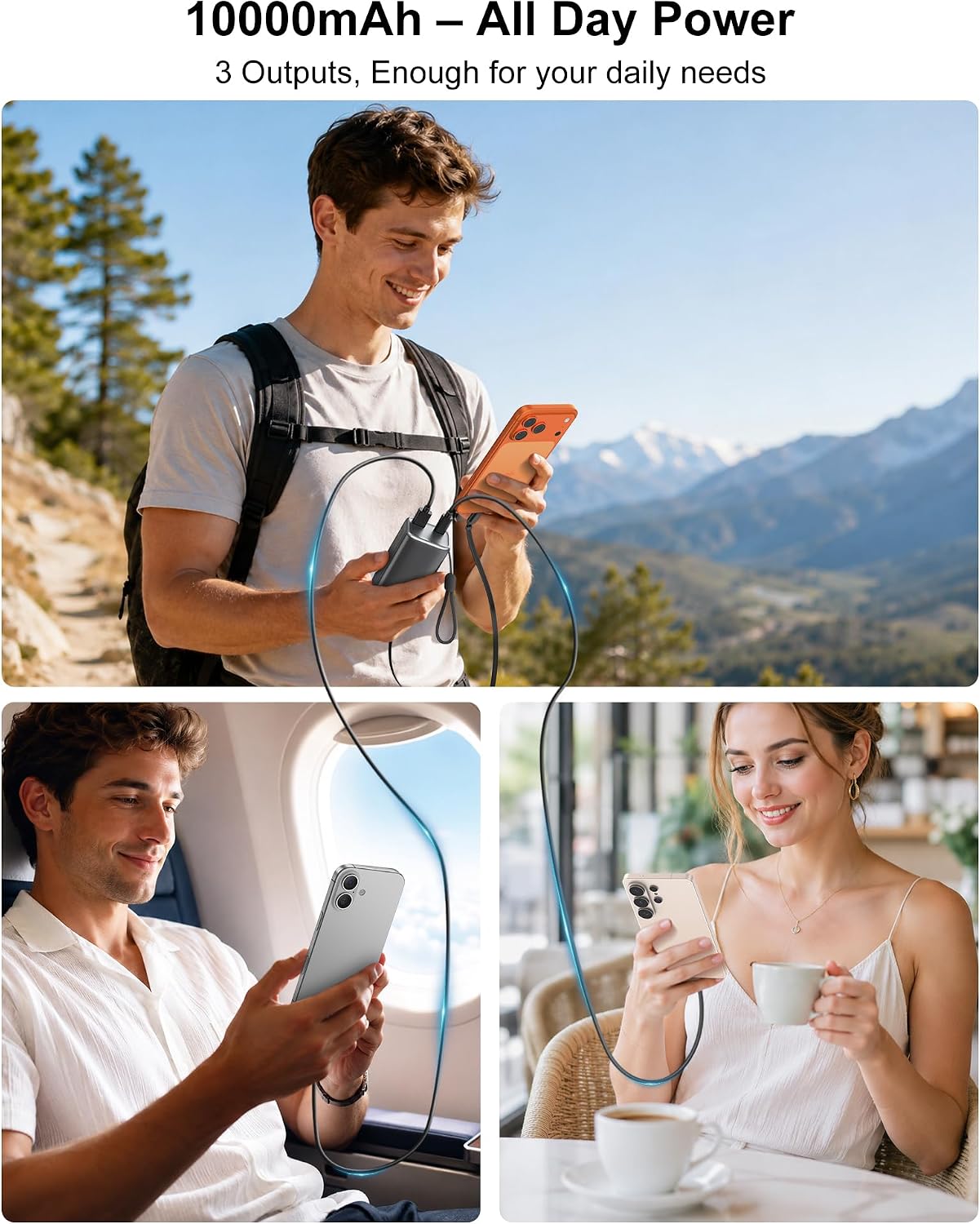 Detalle 2 de AsperX portable charger 10,000mAh