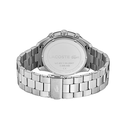 Thumbnail 2 de Lacoste Montre Chronographe à Quartz pour Homme – Collection Boston, Bracelet Acier Inoxydable Argenté (2011079)
