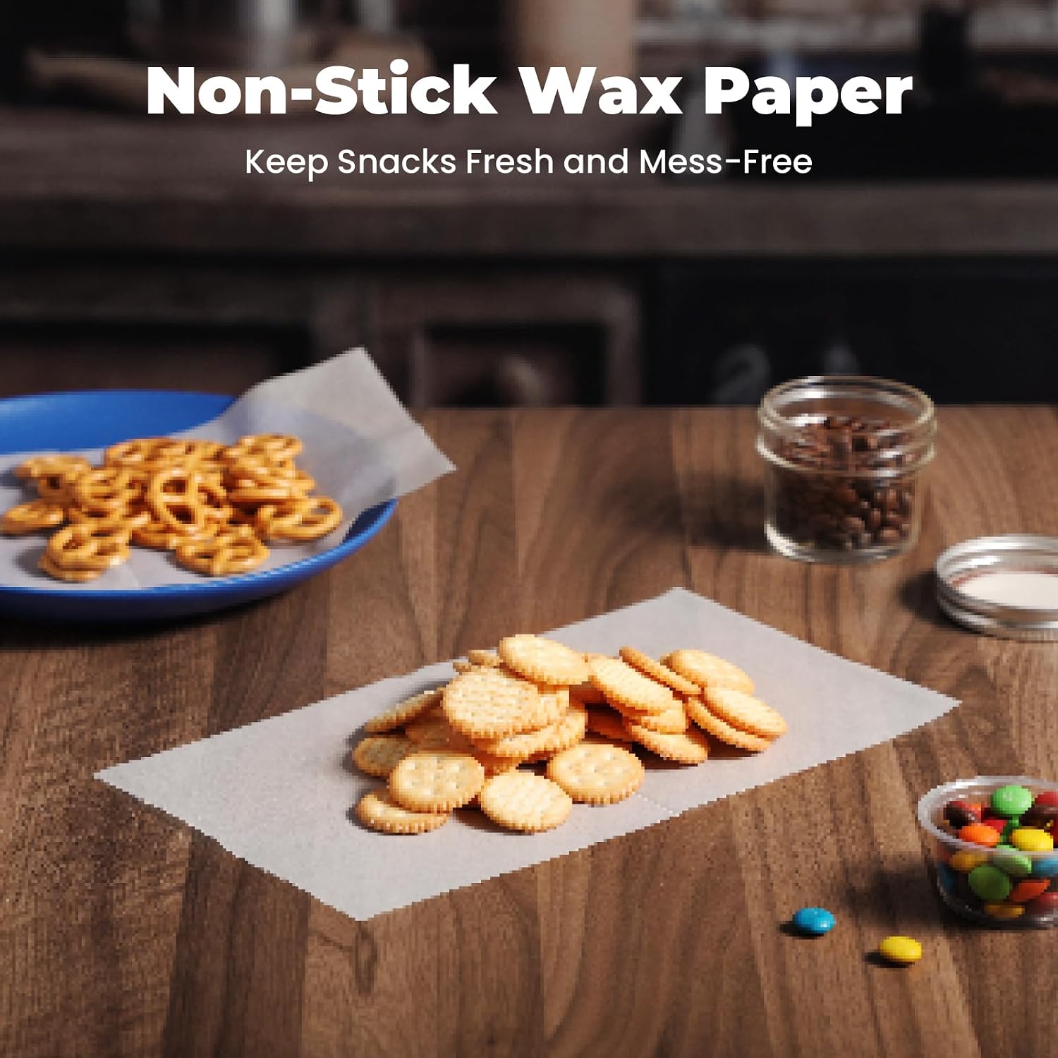 Detalle de Fit Meal Prep 14198857 Wax Paper Sheets, 500-Pack, 6 x 10.75 in, Interfolded