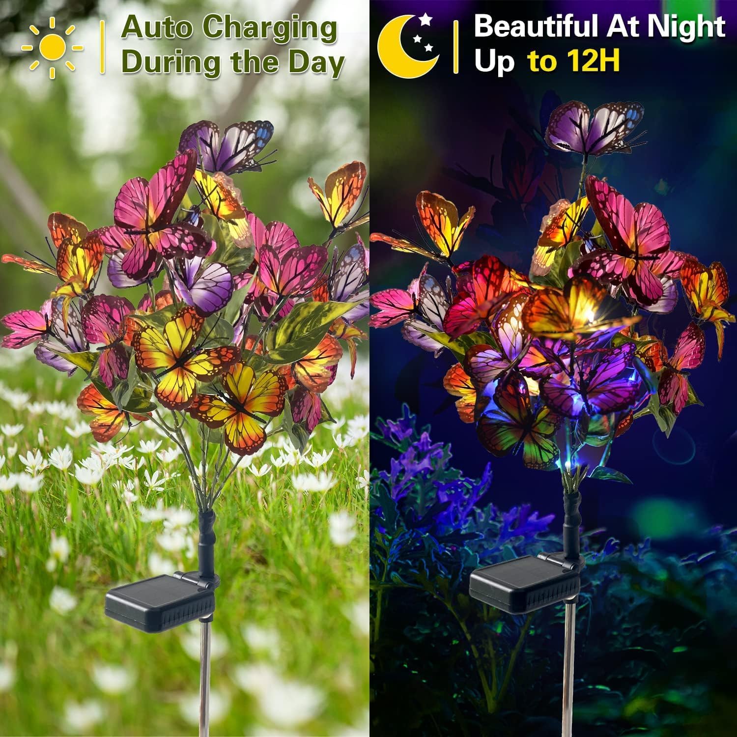 Detalle 2 de IGRARK Solar Power Garden Lights 2 Pack