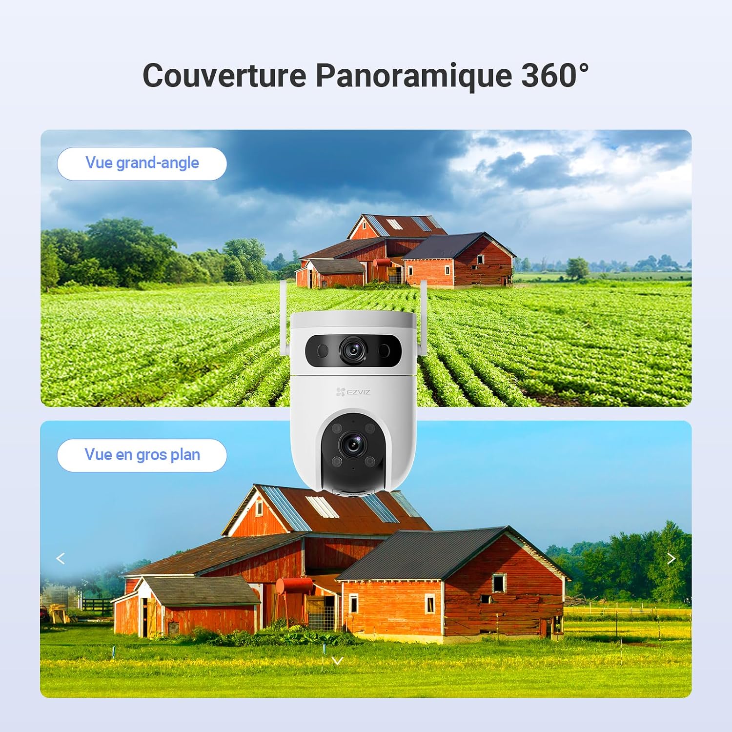 Detalle de EZVIZ H9C caméra extérieure 360° 40m