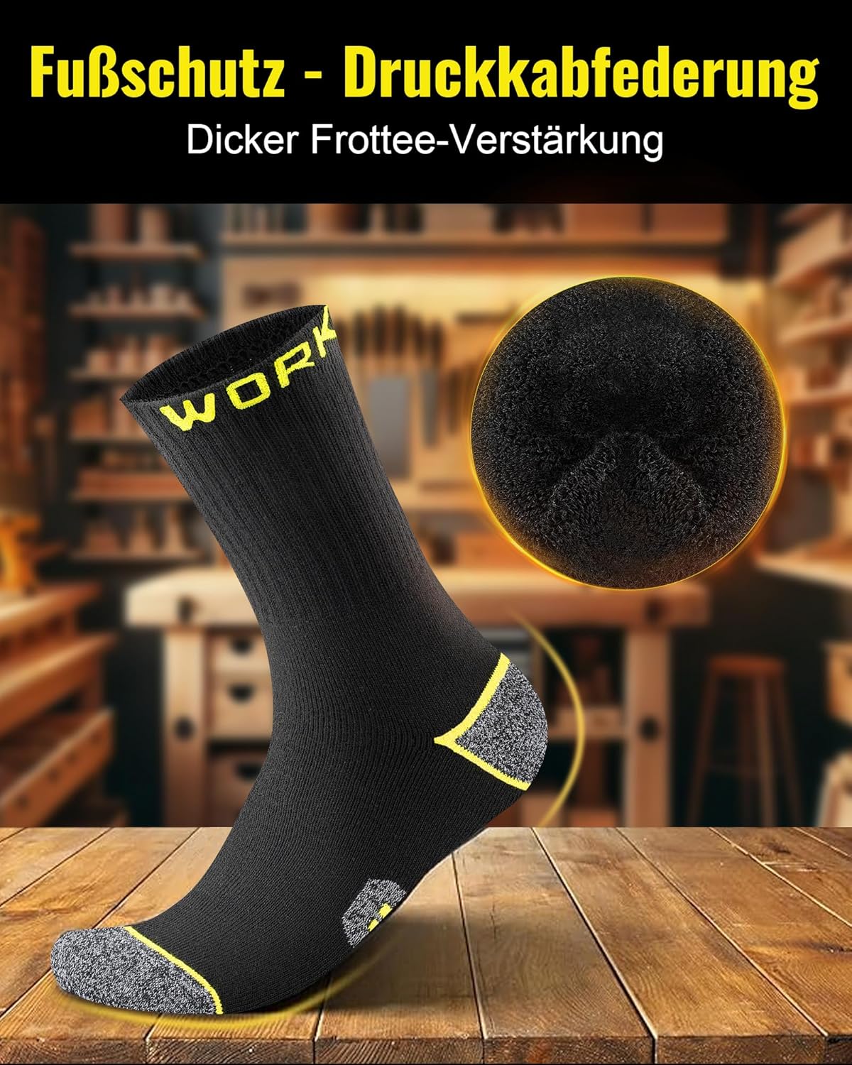Detalle de Effeet Arbeitssocken 10 Paar für Herren