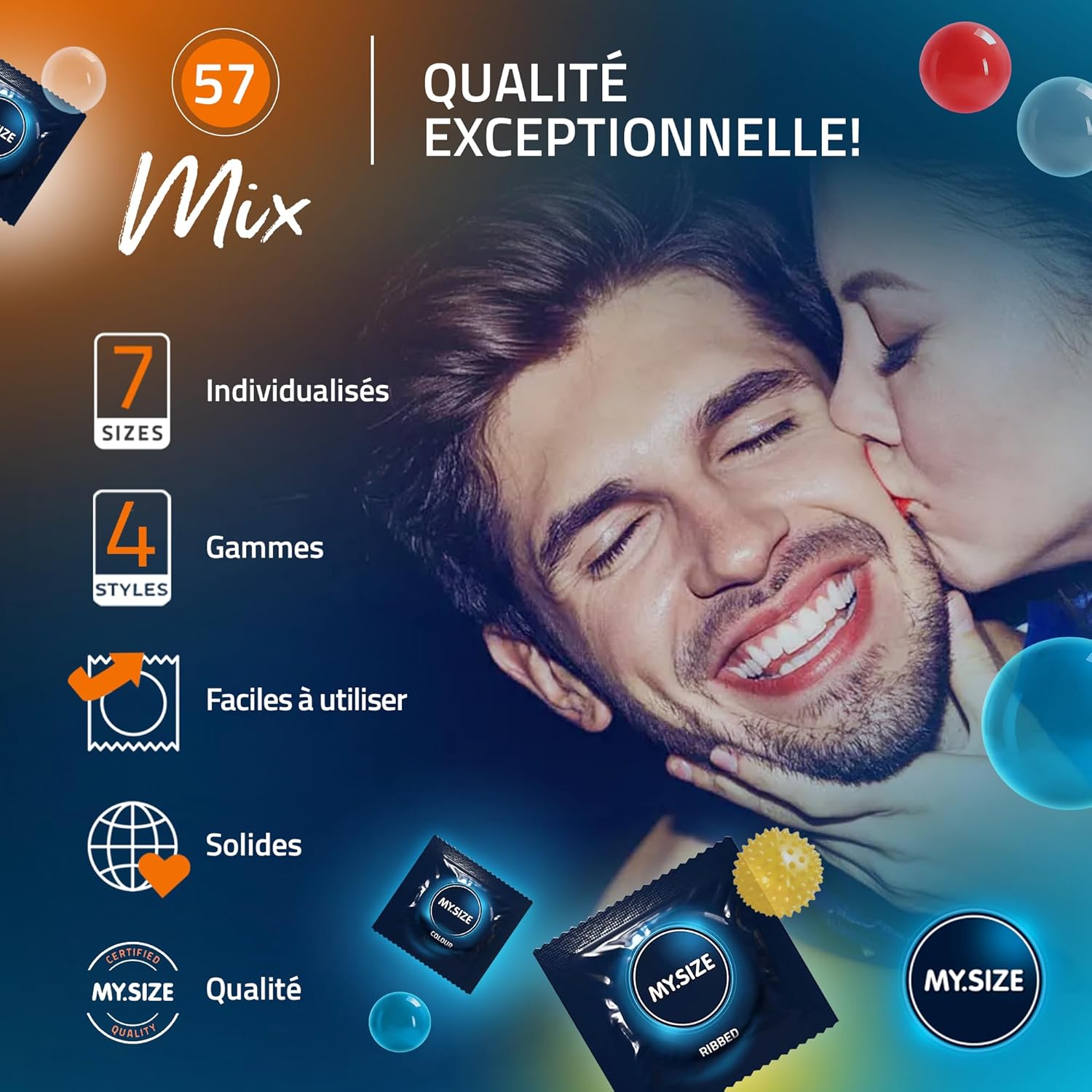 Thumbnail 5 de My.Size Mix préservatifs 57 mm, 28 pièces ⚙