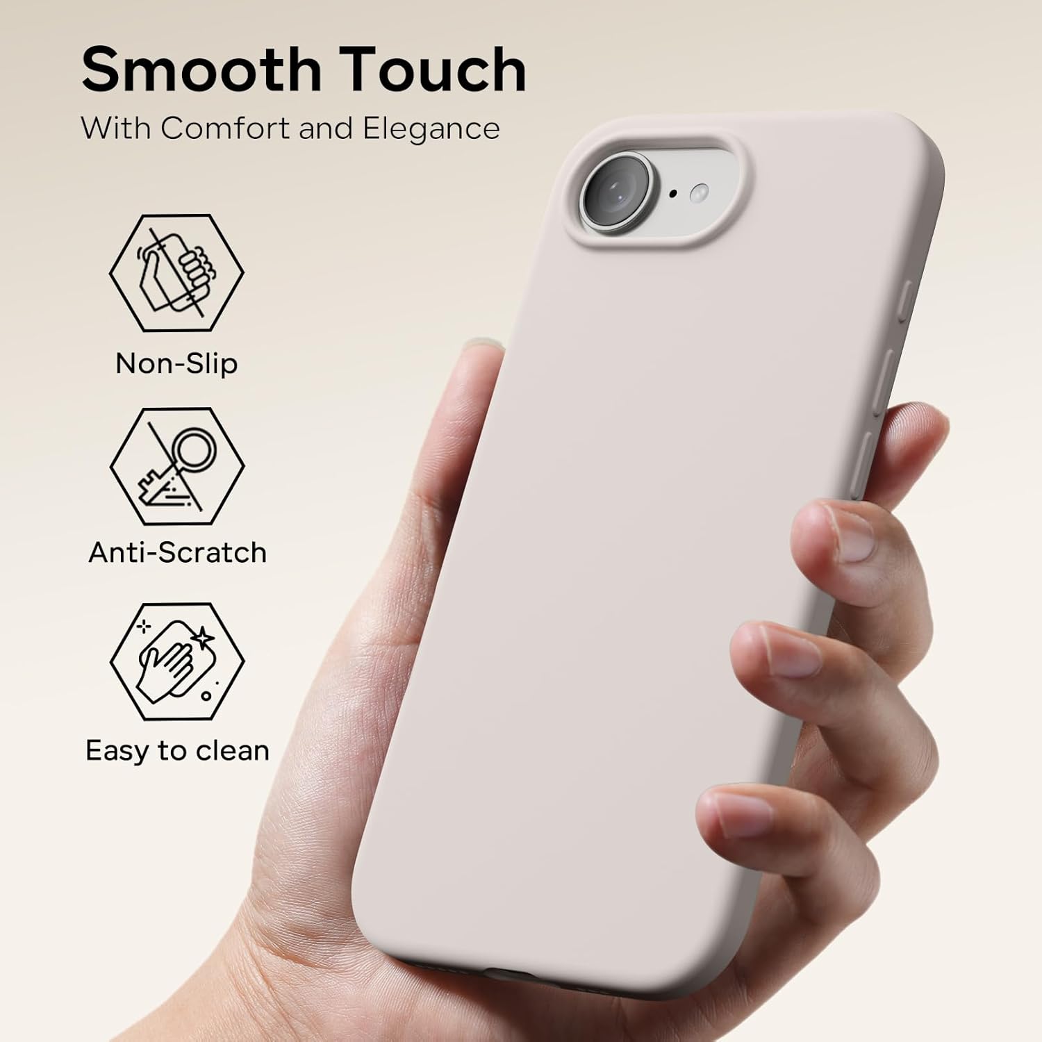 Thumbnail 3 de ACRONIX Slim Liquid Silicone Case for iPhone 17e/16e 6.1" – Grey