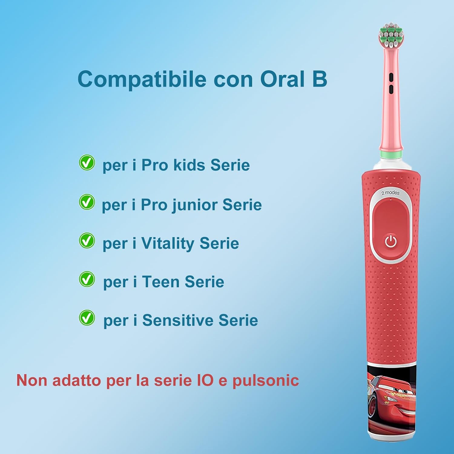 Detalle 2 de OddeKey Testine Oral B 8 pezzi 🪥