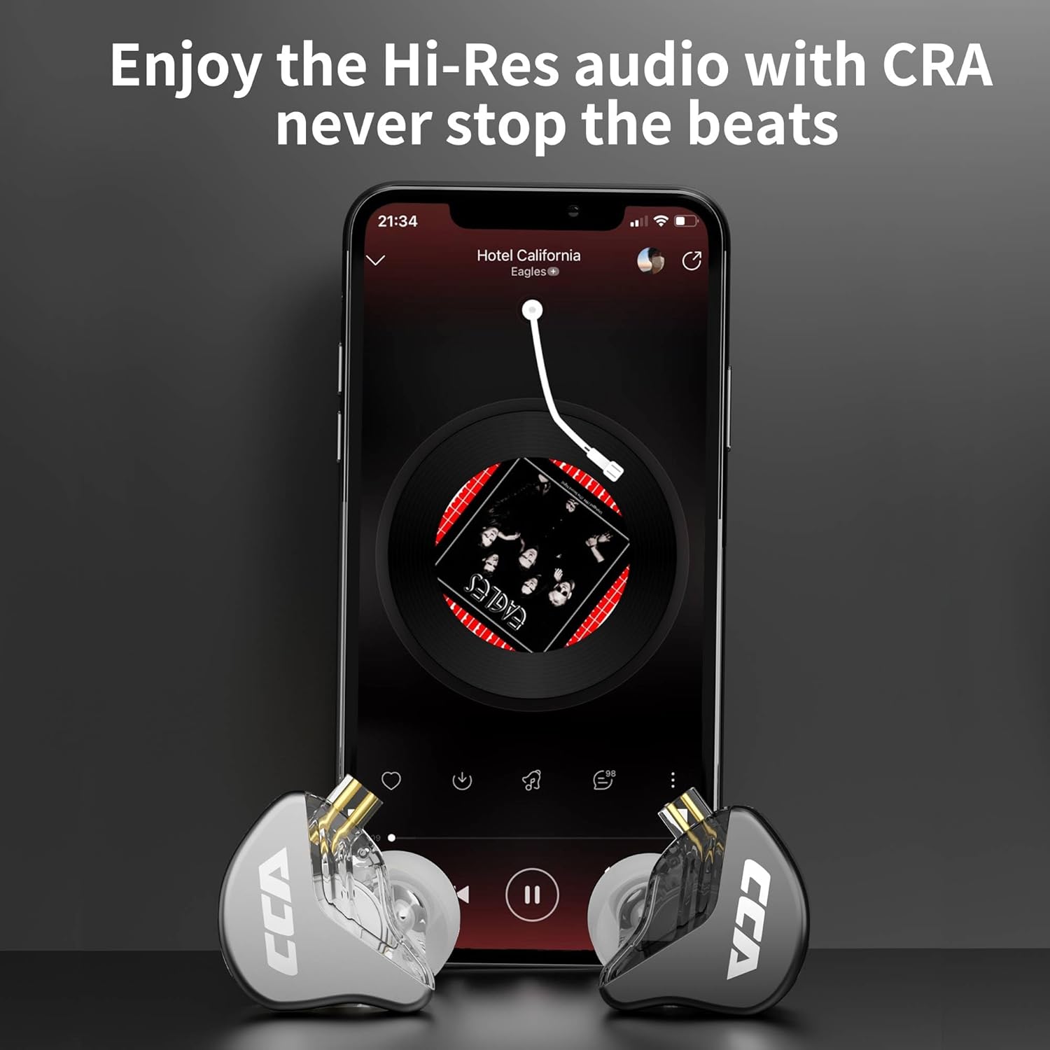 Thumbnail 4 de Keephifi / CCA CRA : écouteurs IEM filaires in-ear avec micro (3,5 mm) pour gaming et musique