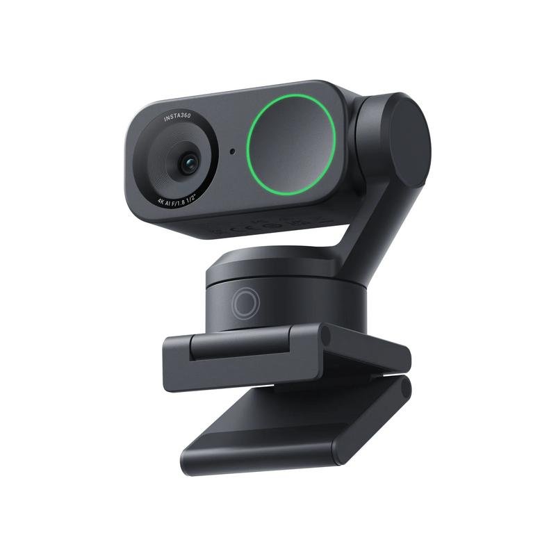 Detalle de Insta360 Link 2: Cámara web 4K Ultra HD con gimbal, IA y seguimiento para streaming y videollamadas