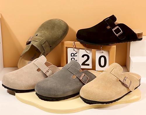 Thumbnail 6 de Meik Mangni Wildleder Clogs mit Arch Support – Beige, Gr. 38 EU