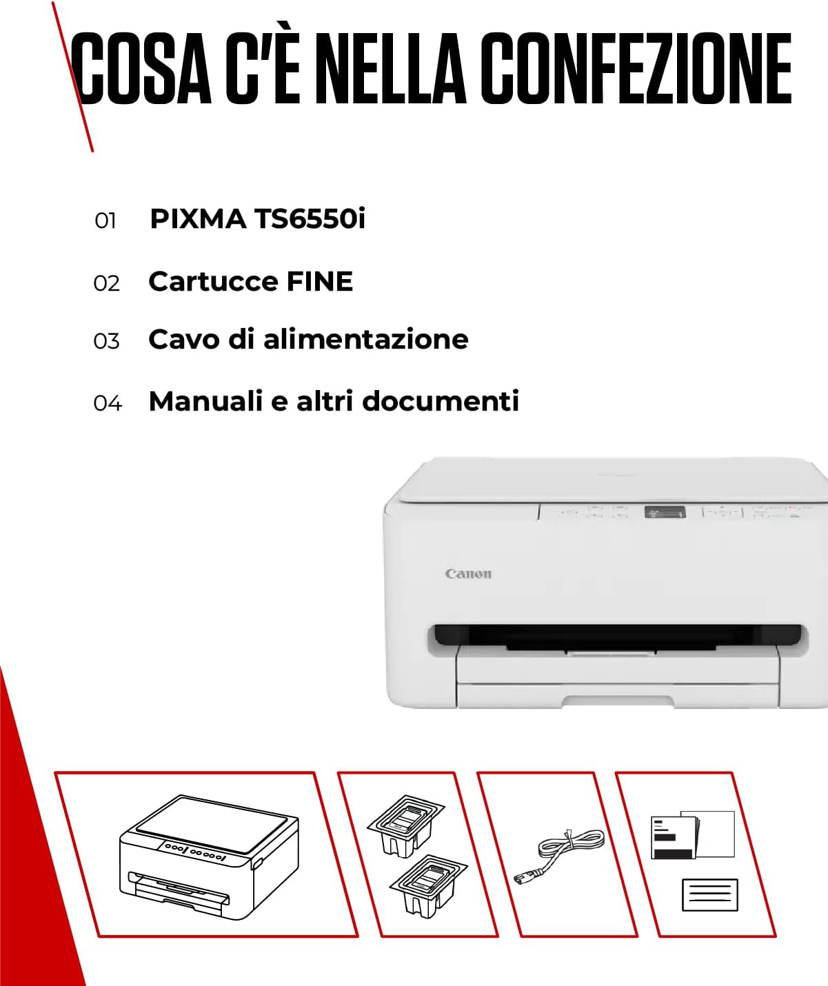 Thumbnail 6 de Canon PIXMA TS6550I stampante multifunzione Wi‑Fi