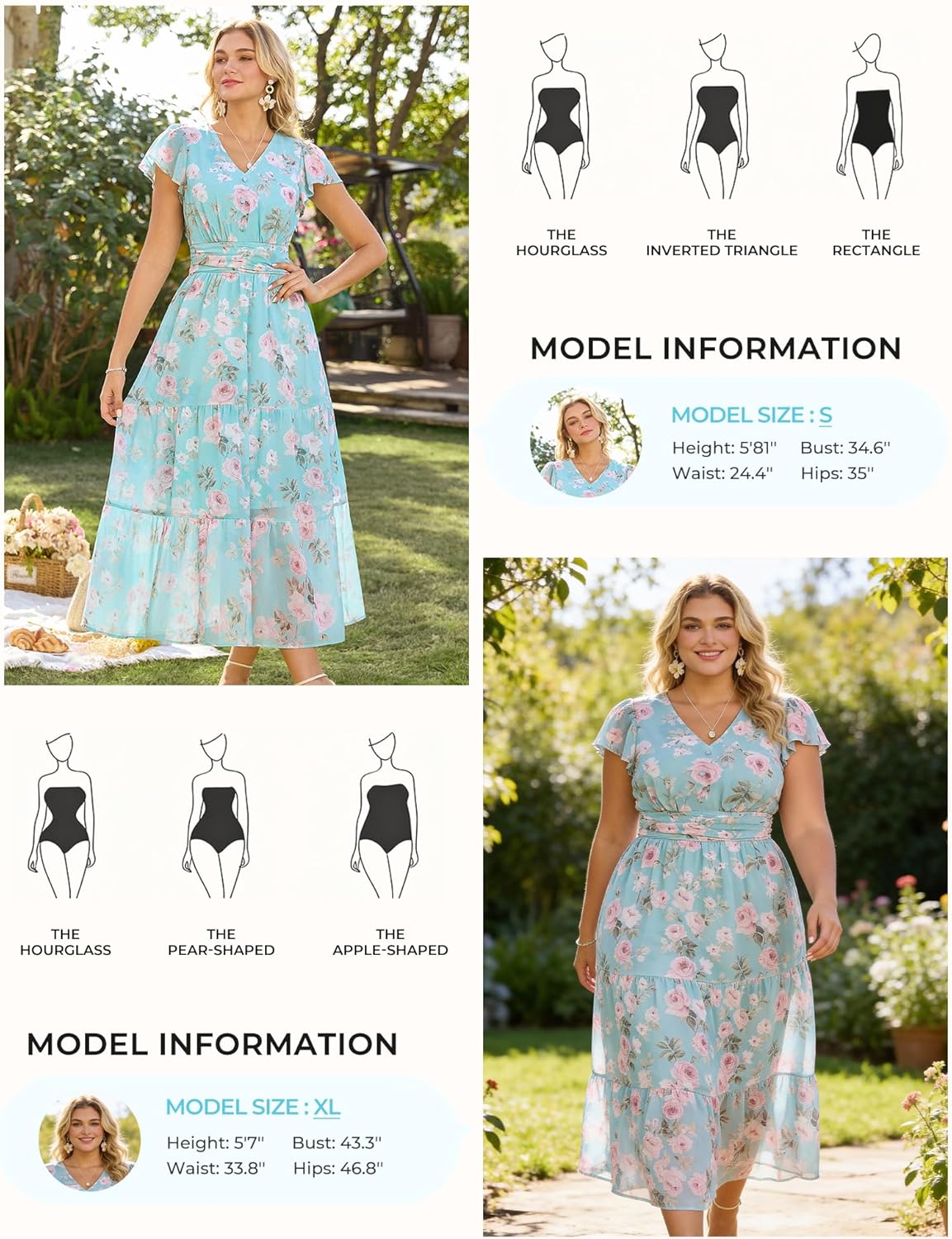 Thumbnail 3 de GRACE KARIN 2026 Women Summer Dress: Maxi Floral with Pockets and V-Neck