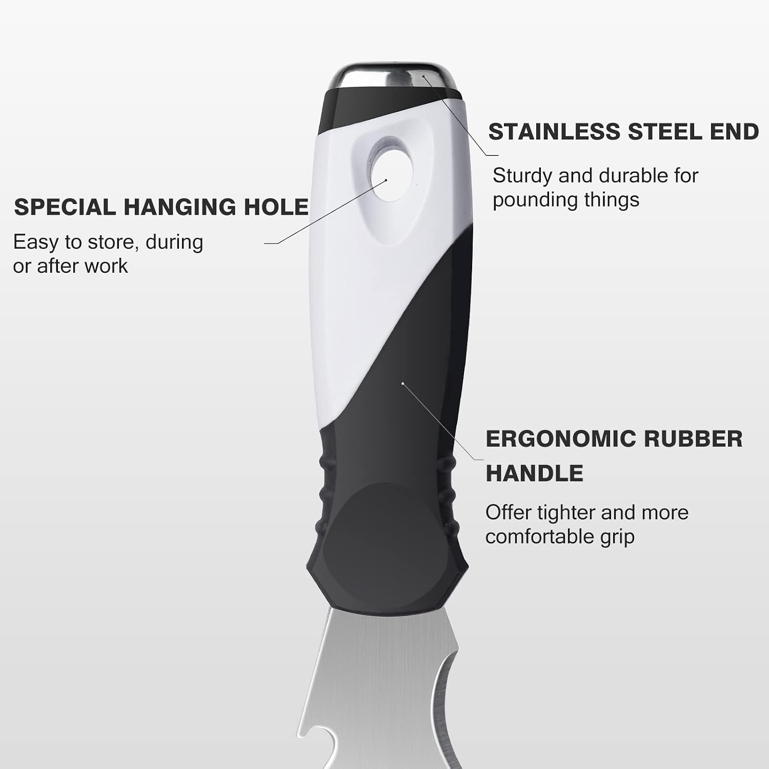 Thumbnail 2 de Mister Rui Pack of 3 10-in-1 Paint Scraper Set with Stainless Steel Blades