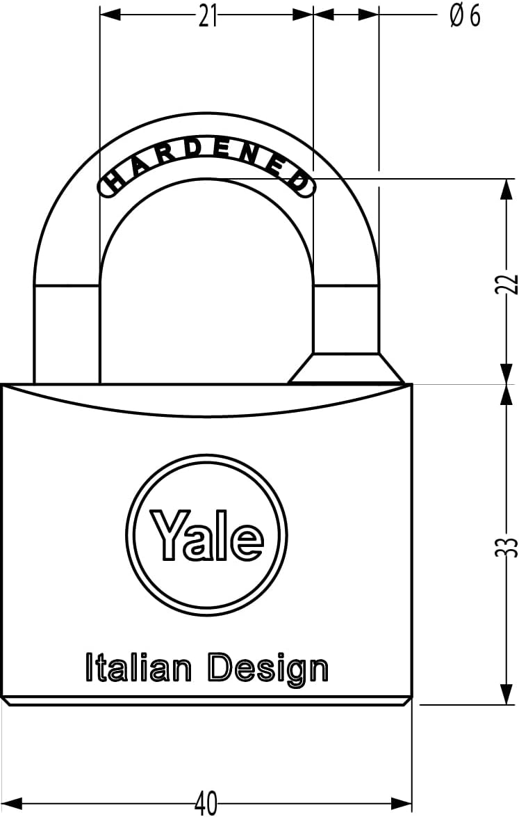 Detalle 2 de Yale y1100040080 Cadenas 40 mm đ
