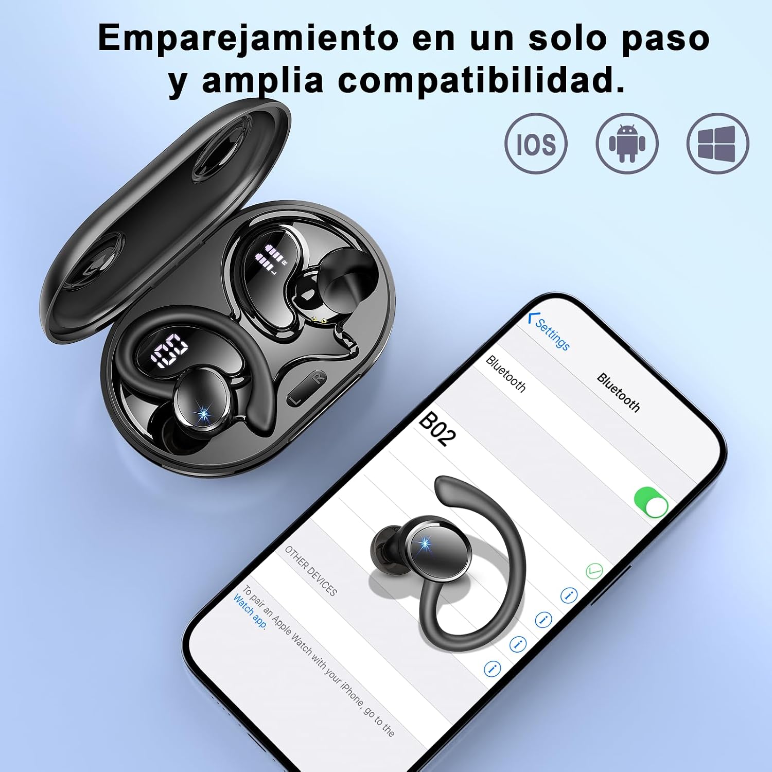 Thumbnail 6 de Matast 2026: Auriculares Inalámbricos Deportivos con Bluetooth 5.4, ANC ENC y IP7