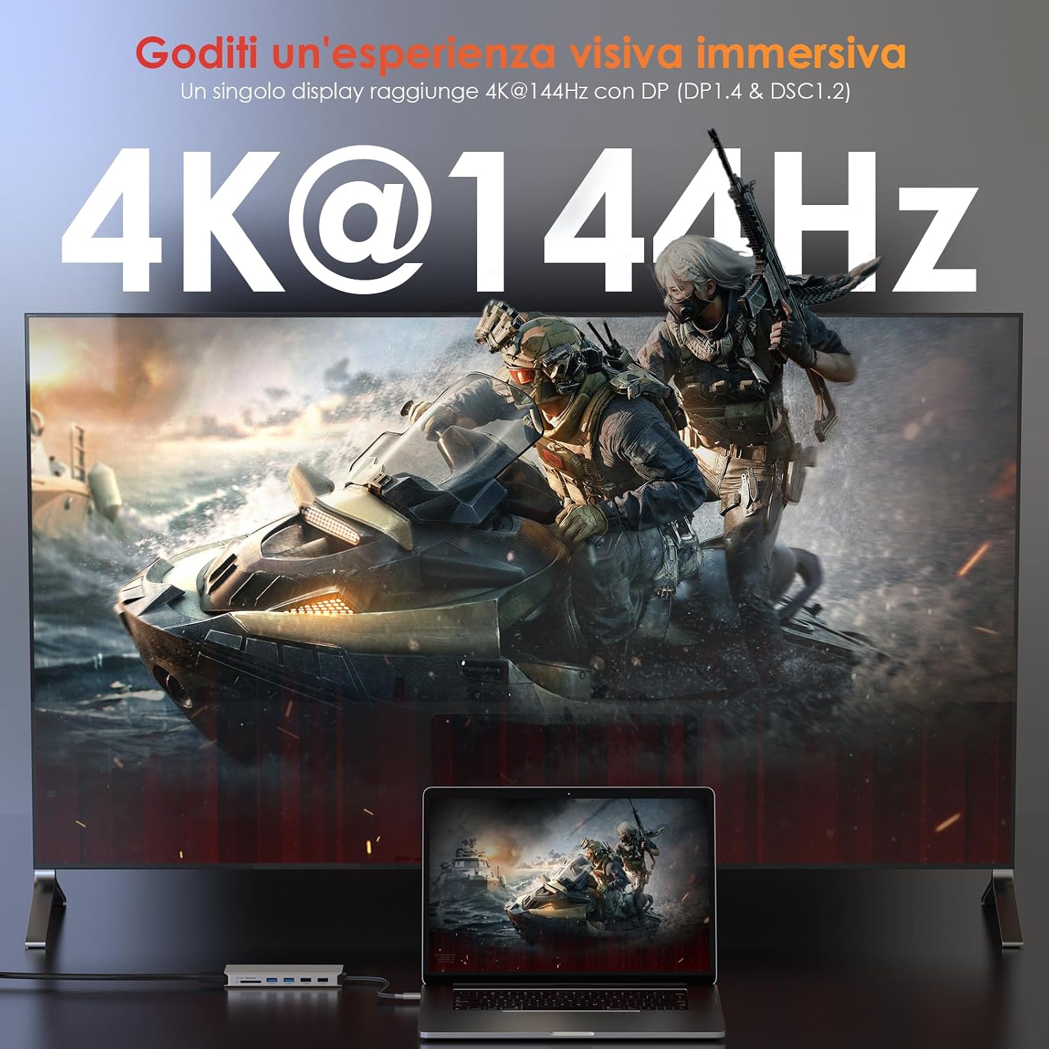 Thumbnail 2 de WAVLINK Docking Station USB-C per due monitor