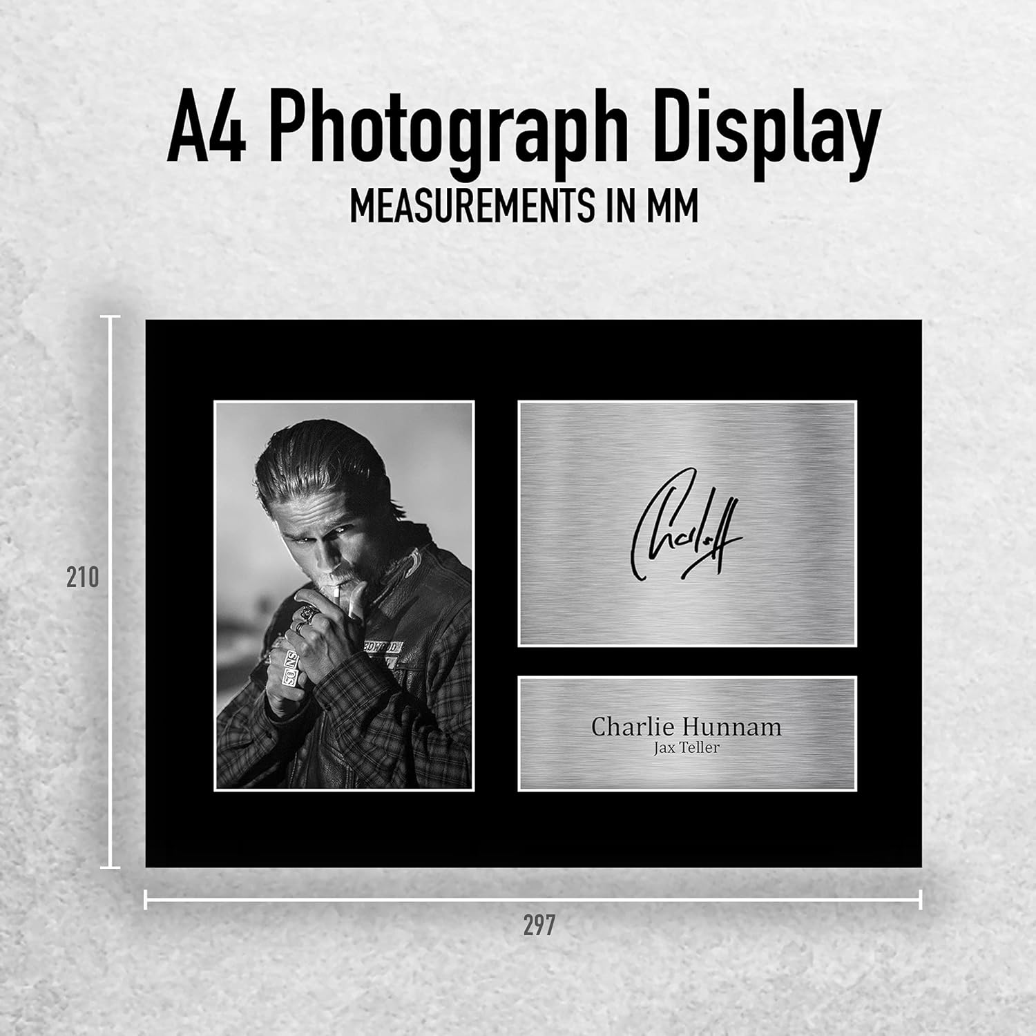 Thumbnail 1 de HWC Trading A4 Charlie Hunnam Sons of Anarchy Jax Teller printed signed autograph picture (TV show gift)