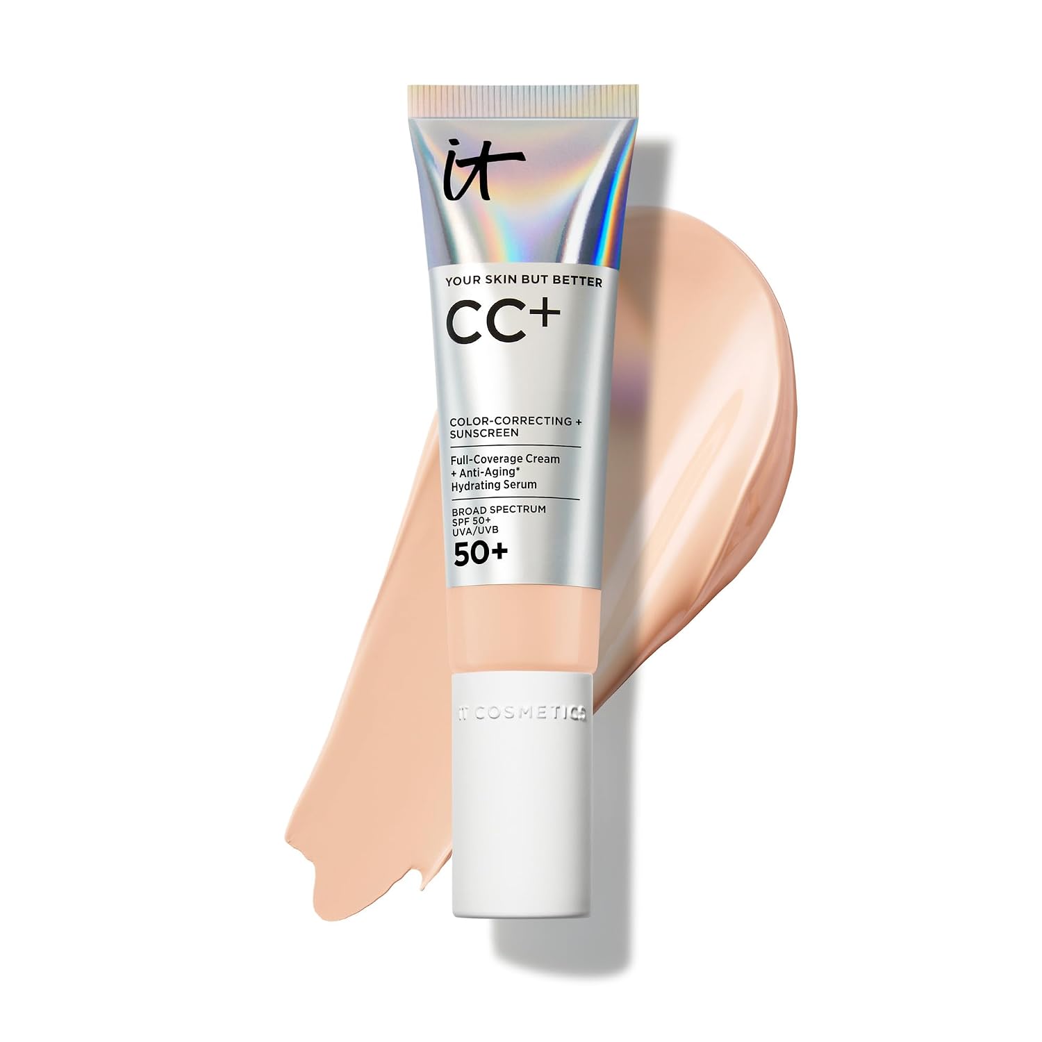 Detalle de IT Cosmetics CC+ Cream Full-Coverage Foundation with SPF 50+ and Natural Finish