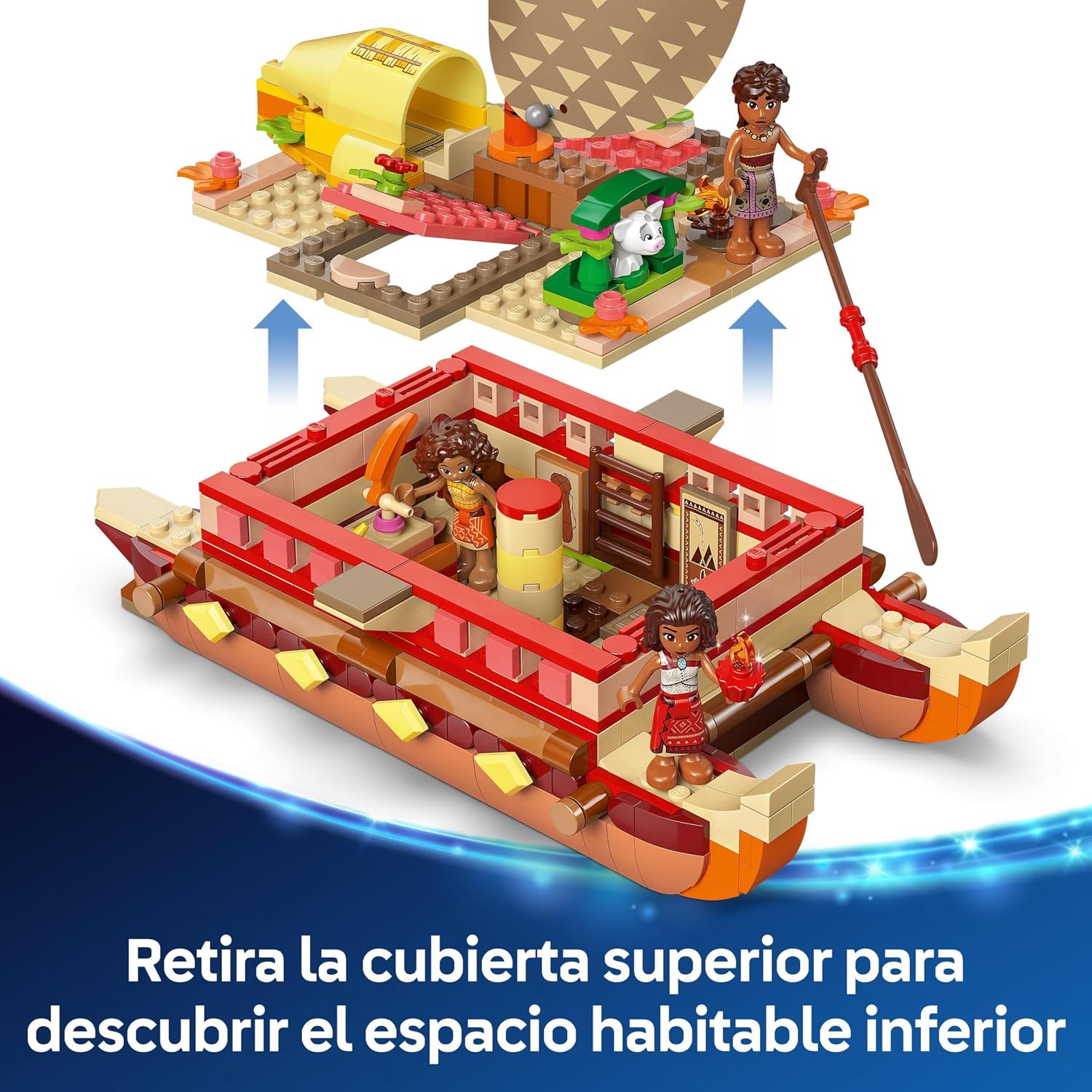 Thumbnail 5 de LEGO | Disney Vaiana 2 Canoa de Aventuras - ¡Aventuras en el Mar! 🚤