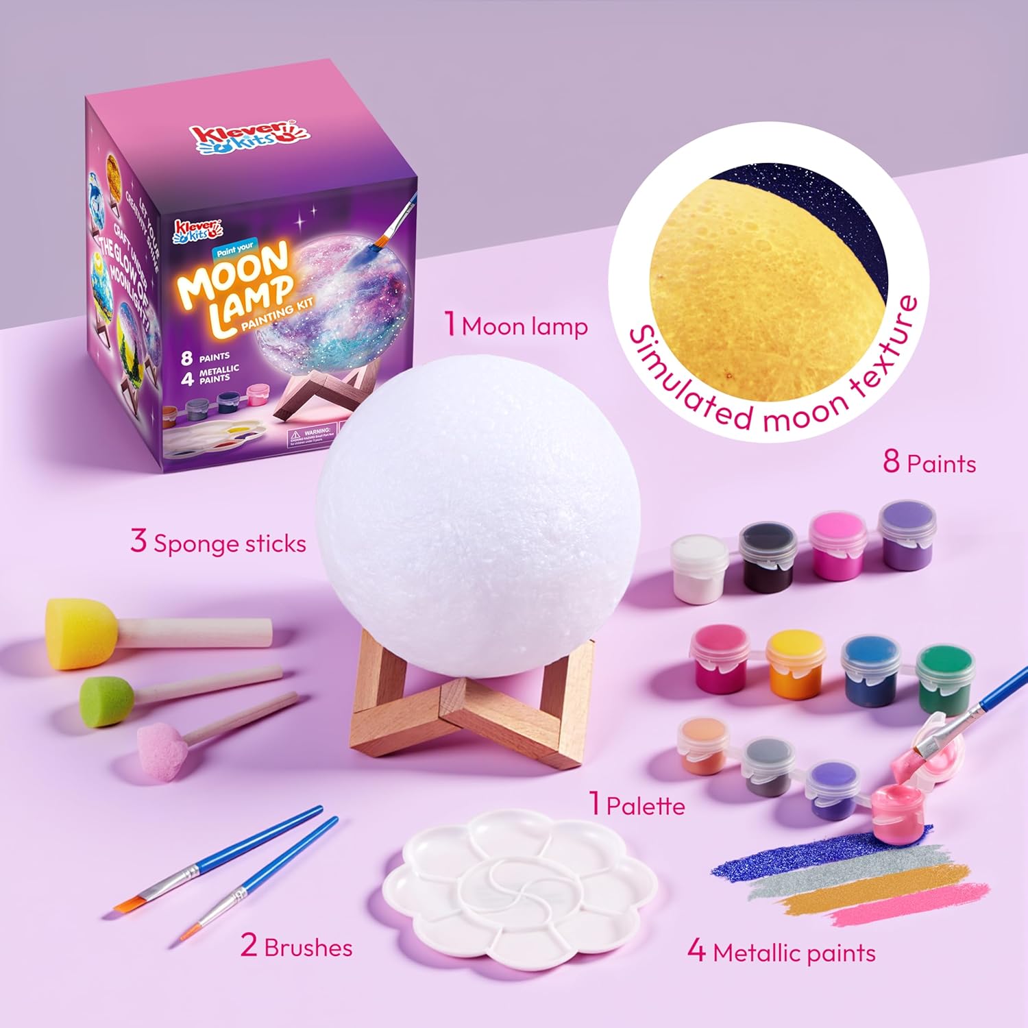 Thumbnail 1 de Klever Kits DIY 3D Moon Lamp Kit 🎨