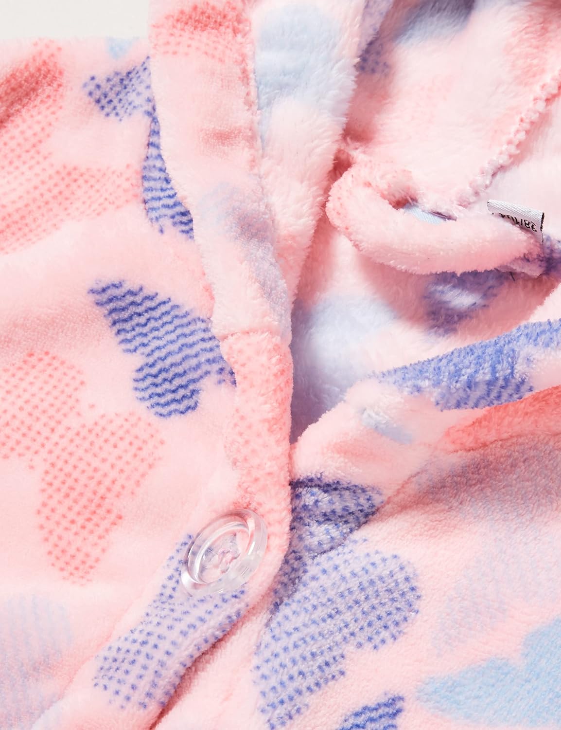 Detalle de Playshoes Unisex Kinder Fleece‑Bademantel Morgenmantel – warmer Begleiter nach dem Bad