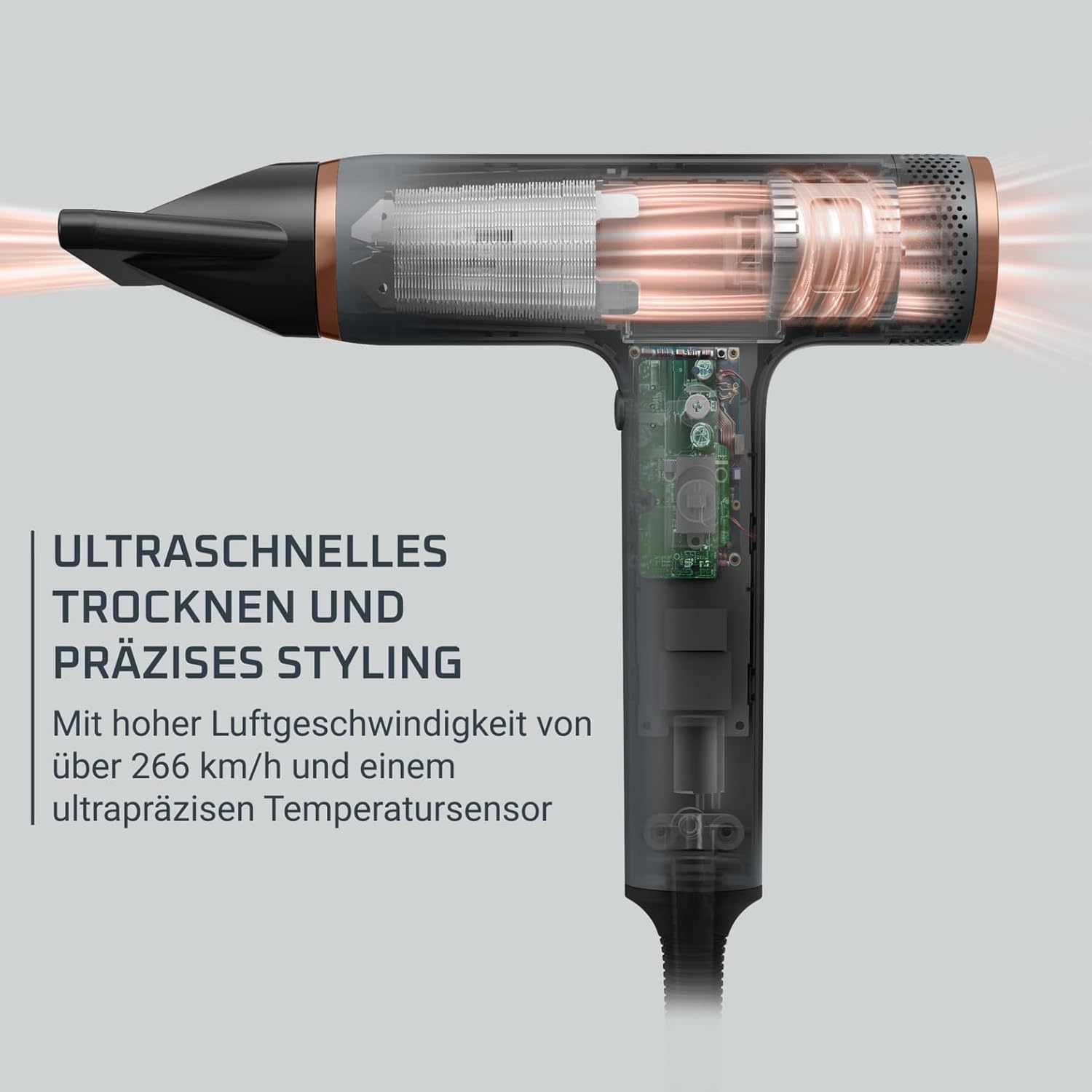 Thumbnail 2 de Rowenta Maestria Nano Haartrockner HY8120F0 mit Nano Digital Motor, 3 Einstellungen und bis zu 265 km/h Luftgeschwindigkeit