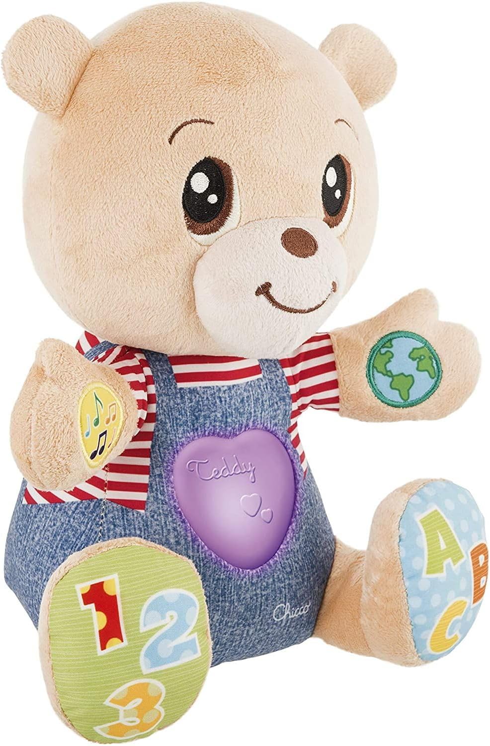 Detalle 2 de Chicco Teddy Orso Peluche Interattivo: educazione, emozioni e numero-per-letture per bimbi 6 mesi–5 anni