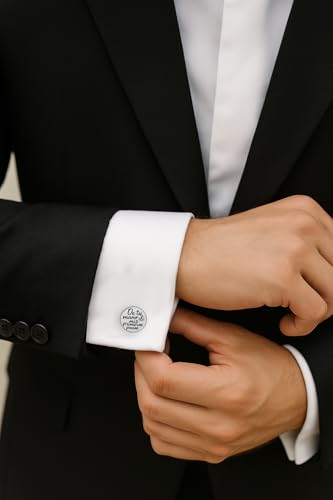 Thumbnail 5 de Gemelos padrino boda personalizados en acero inoxidable | EKONAT JOYERIA PERSONALIZADA