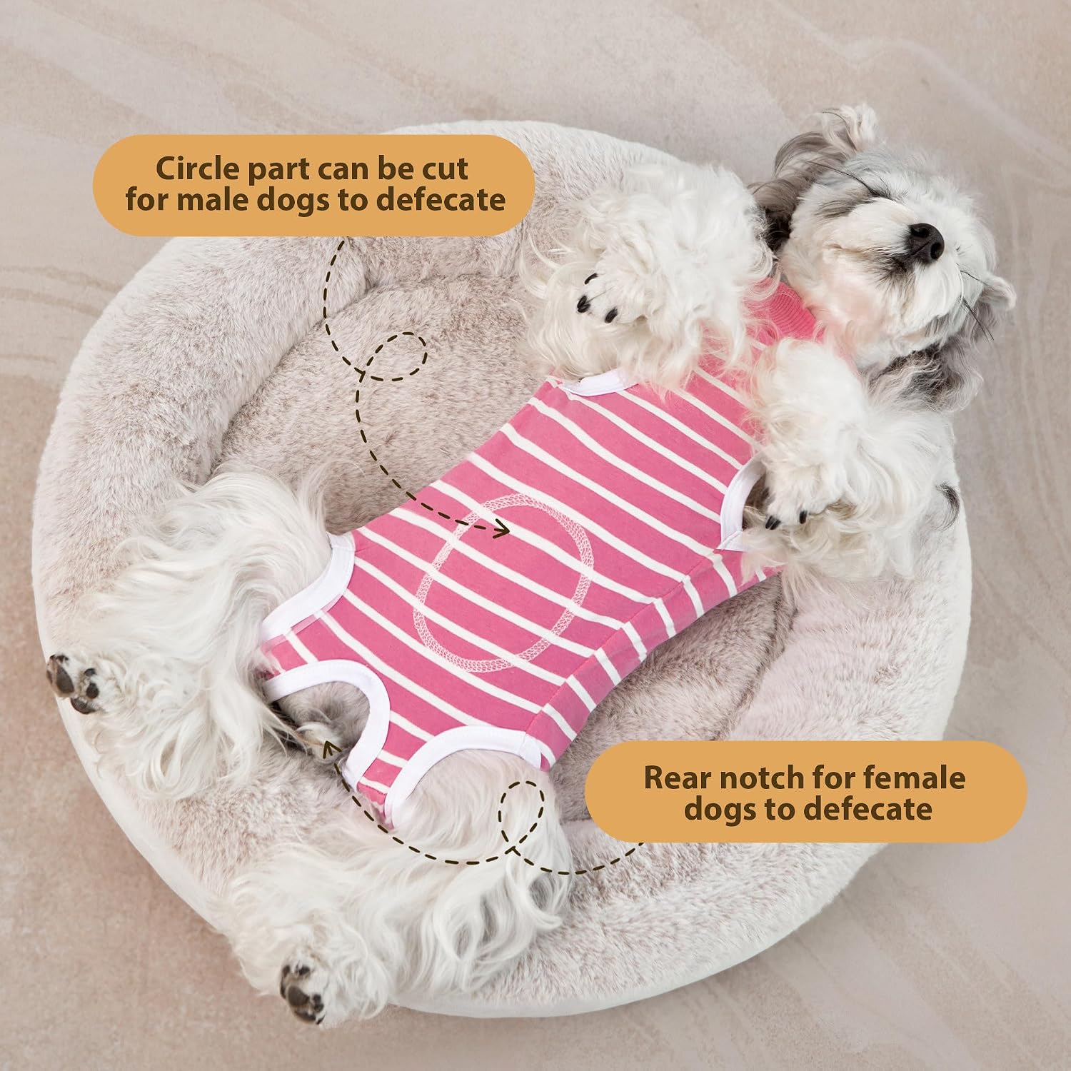 Thumbnail 3 de PawSailor Striped Dog Surgery Suit