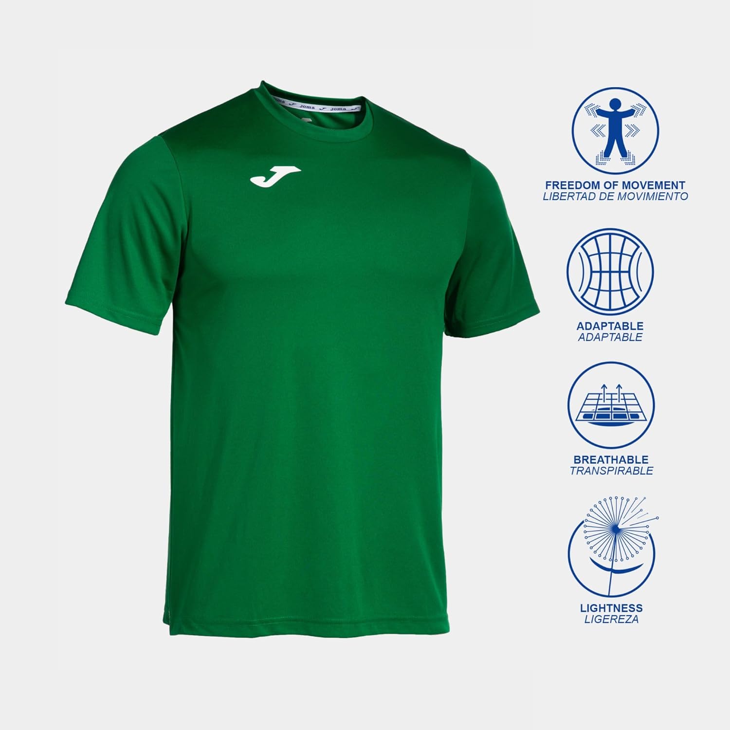Thumbnail 1 de T-shirt de sport Joma pour homme à manches courtes, séchage rapide et respirant (tailles 6XS à 3XL)