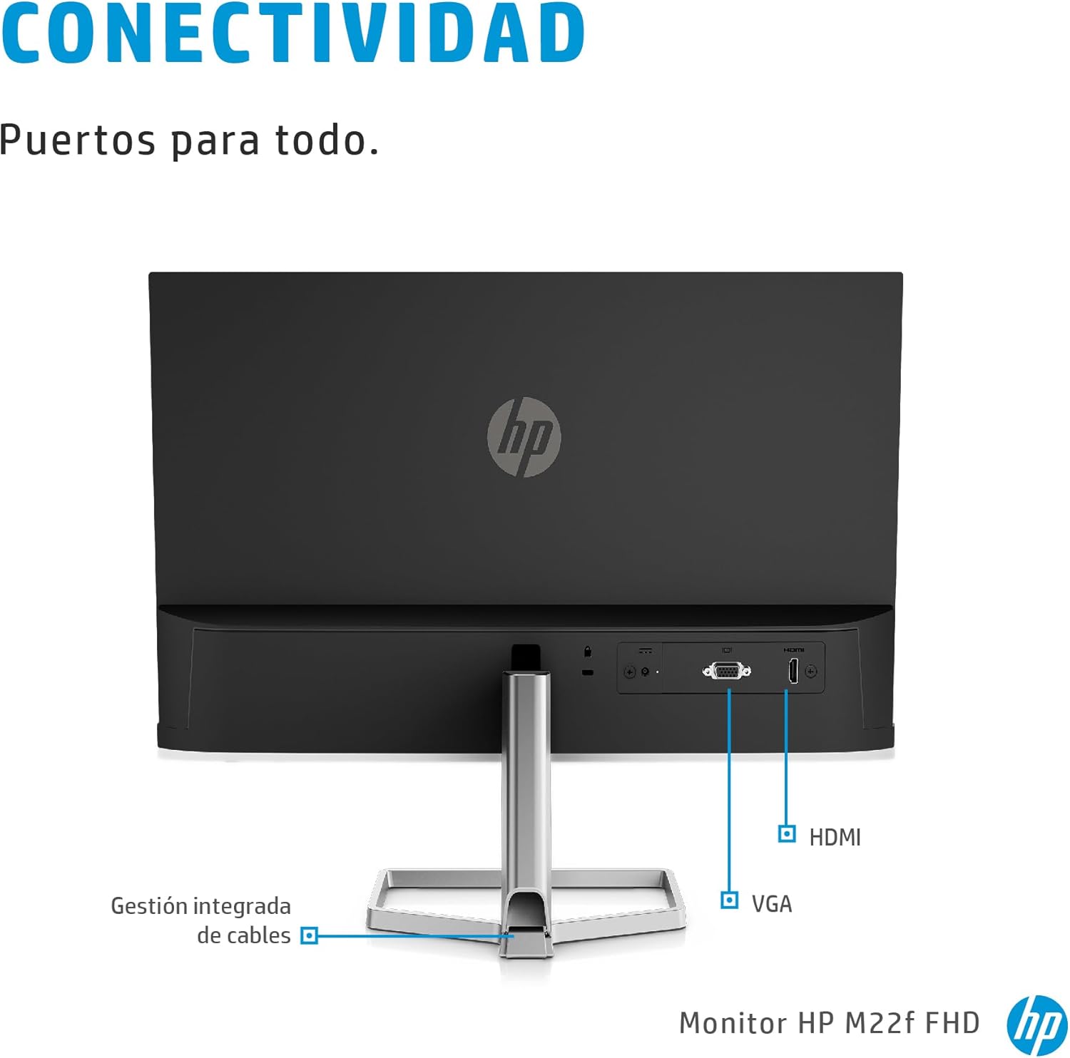 Thumbnail 4 de HP M22f – Monitor 22" Full HD con tecnología Eye Ease 🖥