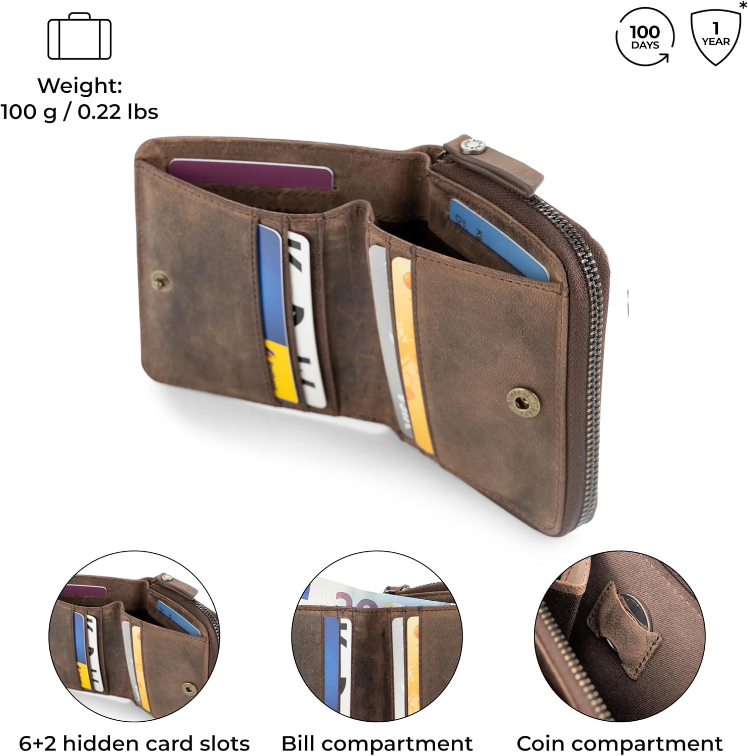 Thumbnail 3 de Berliner Bags Sara portefeuille 11 x 9 x 2,5 cm 👛