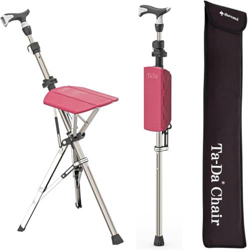 Detalle de Ta-Da Chair Pro – Canne de marche avec siège ⚙