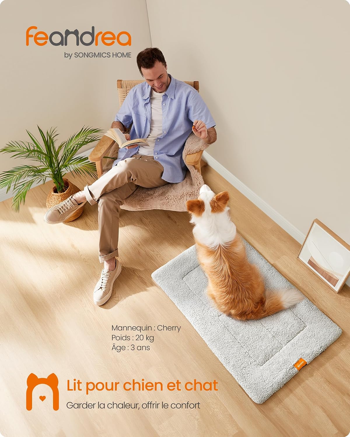 Detalle 2 de Feandrea tapis chien 105 x 70 cm XL