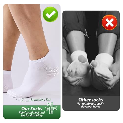Thumbnail 3 de SockWaddles Bamboo Trainer Socks – 10 Pairs, White, 3-5