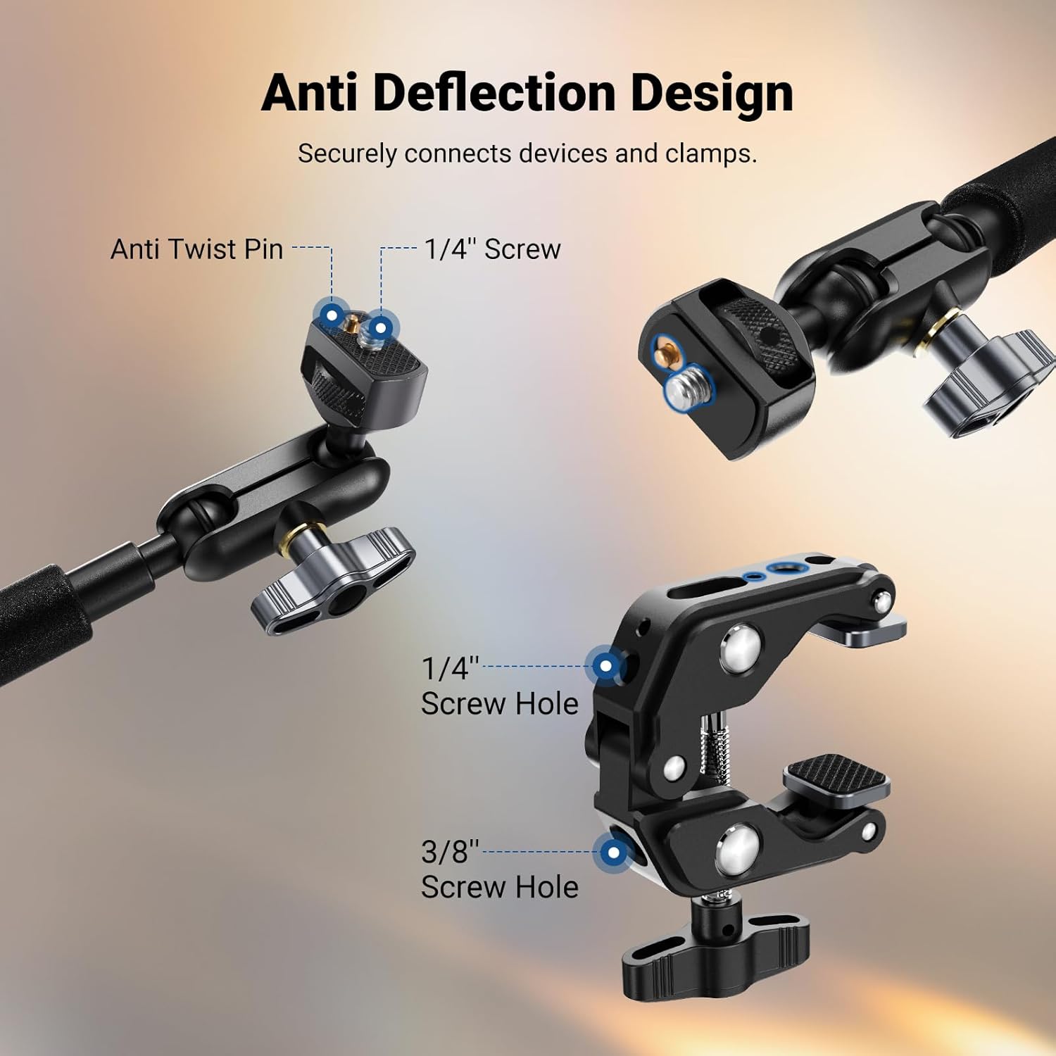 Thumbnail 4 de Neewer 22" Magic Arm desk clamp for microphones