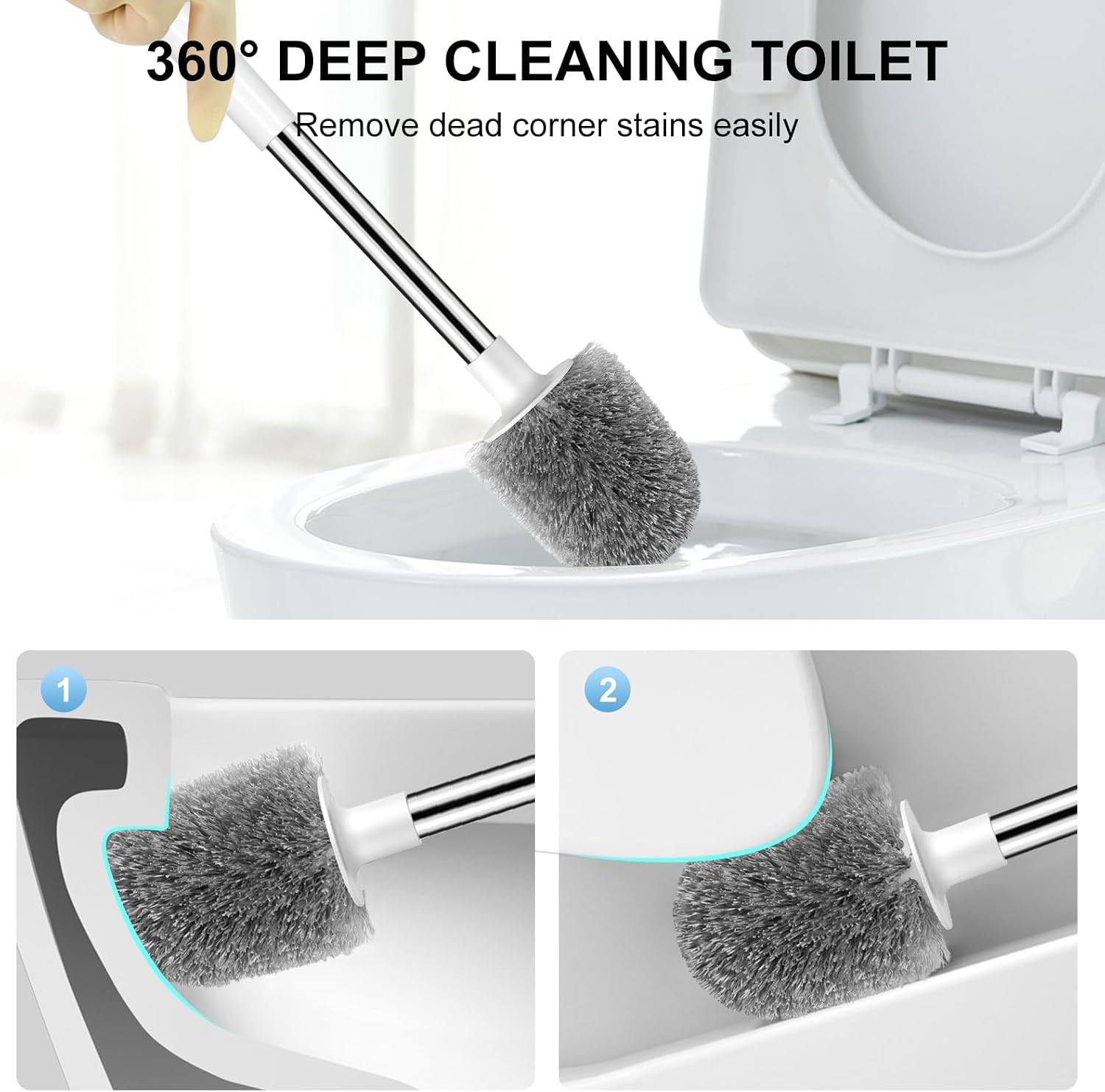 Detalle de SetSail Toilet Brush with Extra-Long Handle