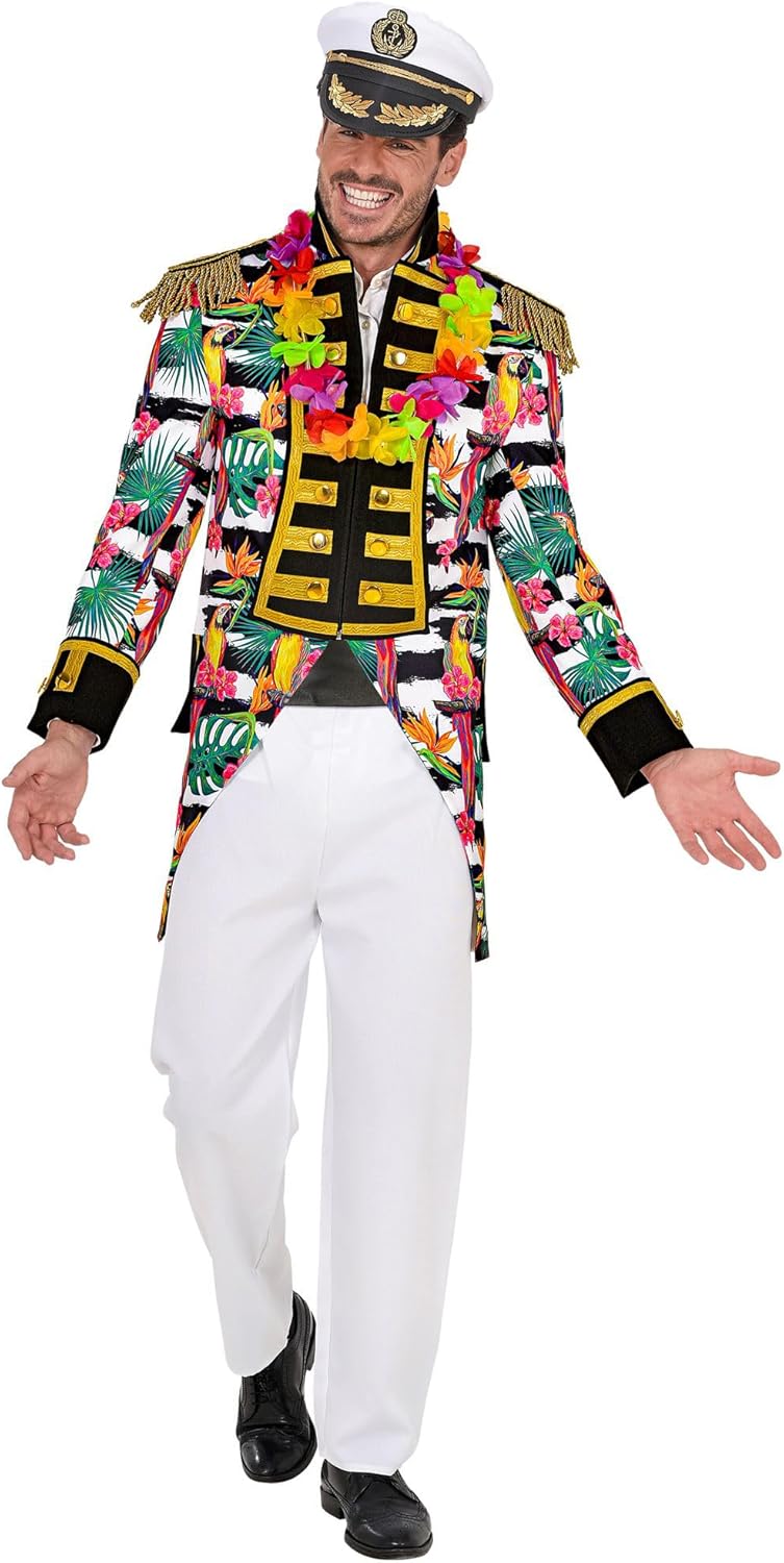 Thumbnail 1 de W WIDMANN MILANO Party Fashion Hawaii Parade Frack – Kostümgröße XL