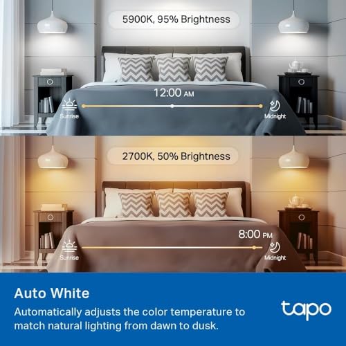 Thumbnail 8 de Tapo L535E: Bombilla inteligente multicolor de 1055 lúmenes, regulable 2500–6500K, compatible con Matter, Alexa y Google