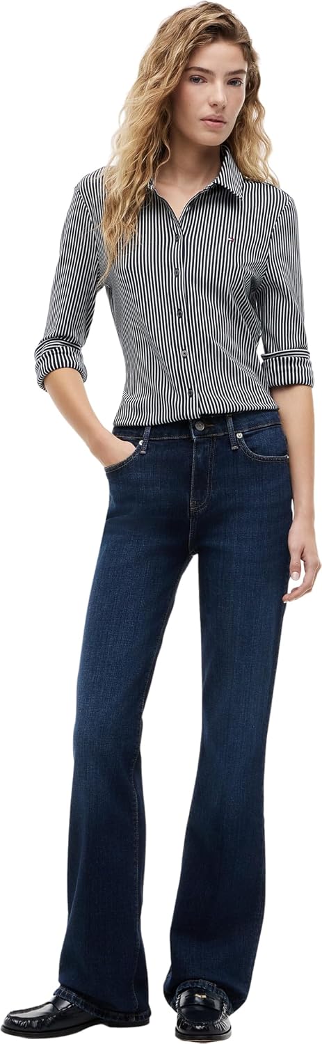 Detalle 2 de Tommy Hilfiger Women’s 1985 Slim Shirt with Pointed Collar