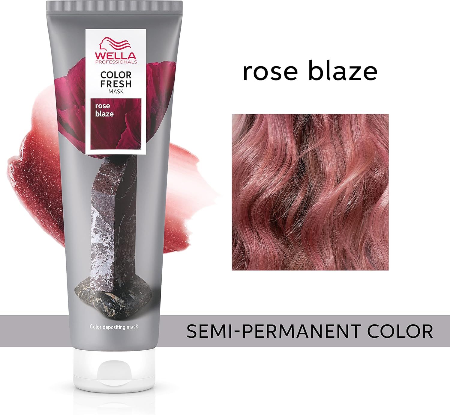 Thumbnail 1 de Wella Professionals Color Fresh Mask (Rose Blaze) – temporary colour refresh treatment, 150ml