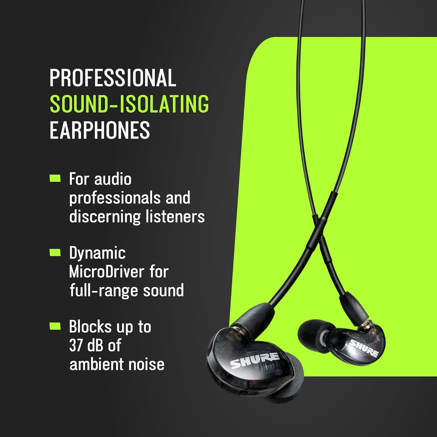 Thumbnail 1 de Shure SE215 Pro Wired Earbuds with Sound Isolating Fit and Deep Bass