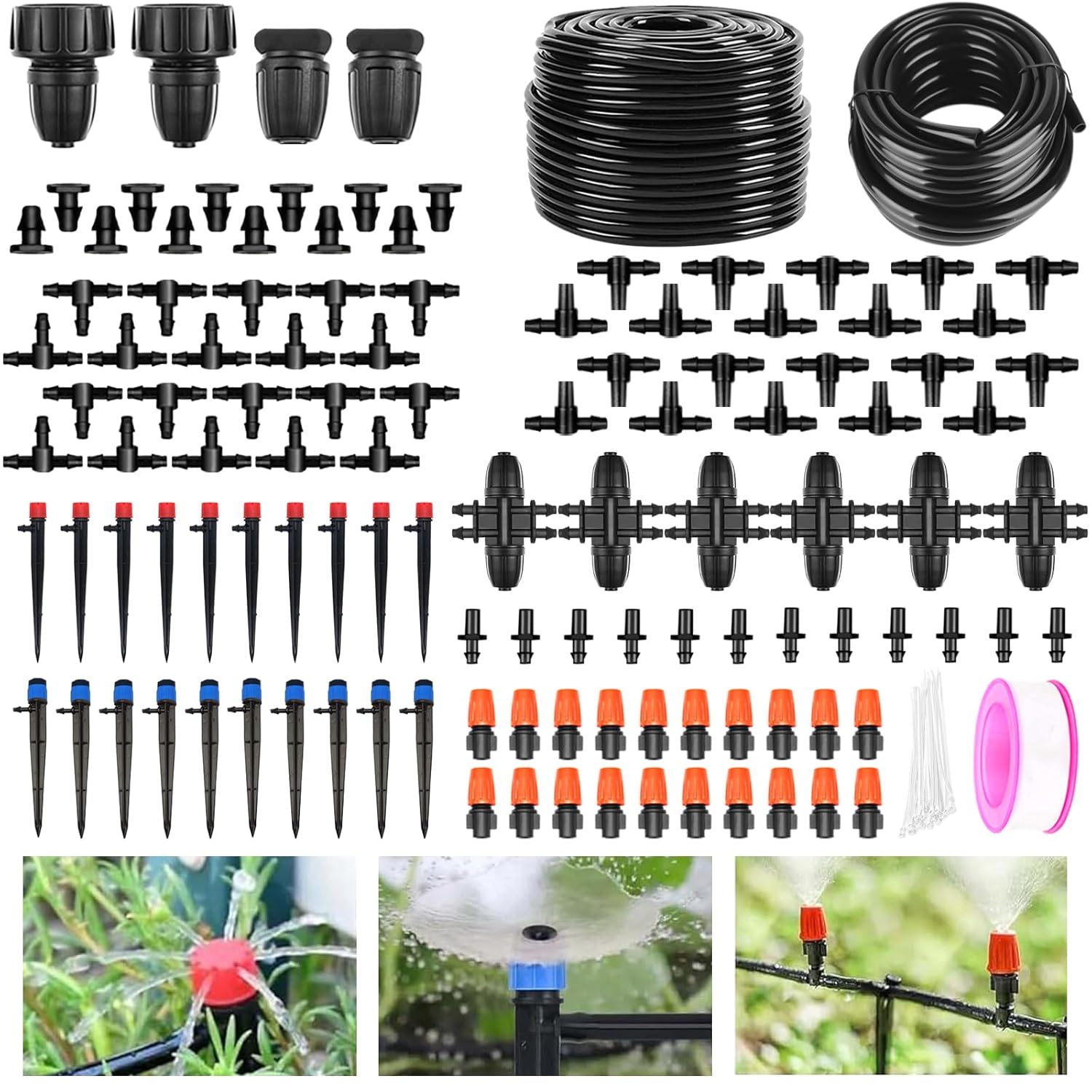 Irrigation System Kit 240FT automatic drip