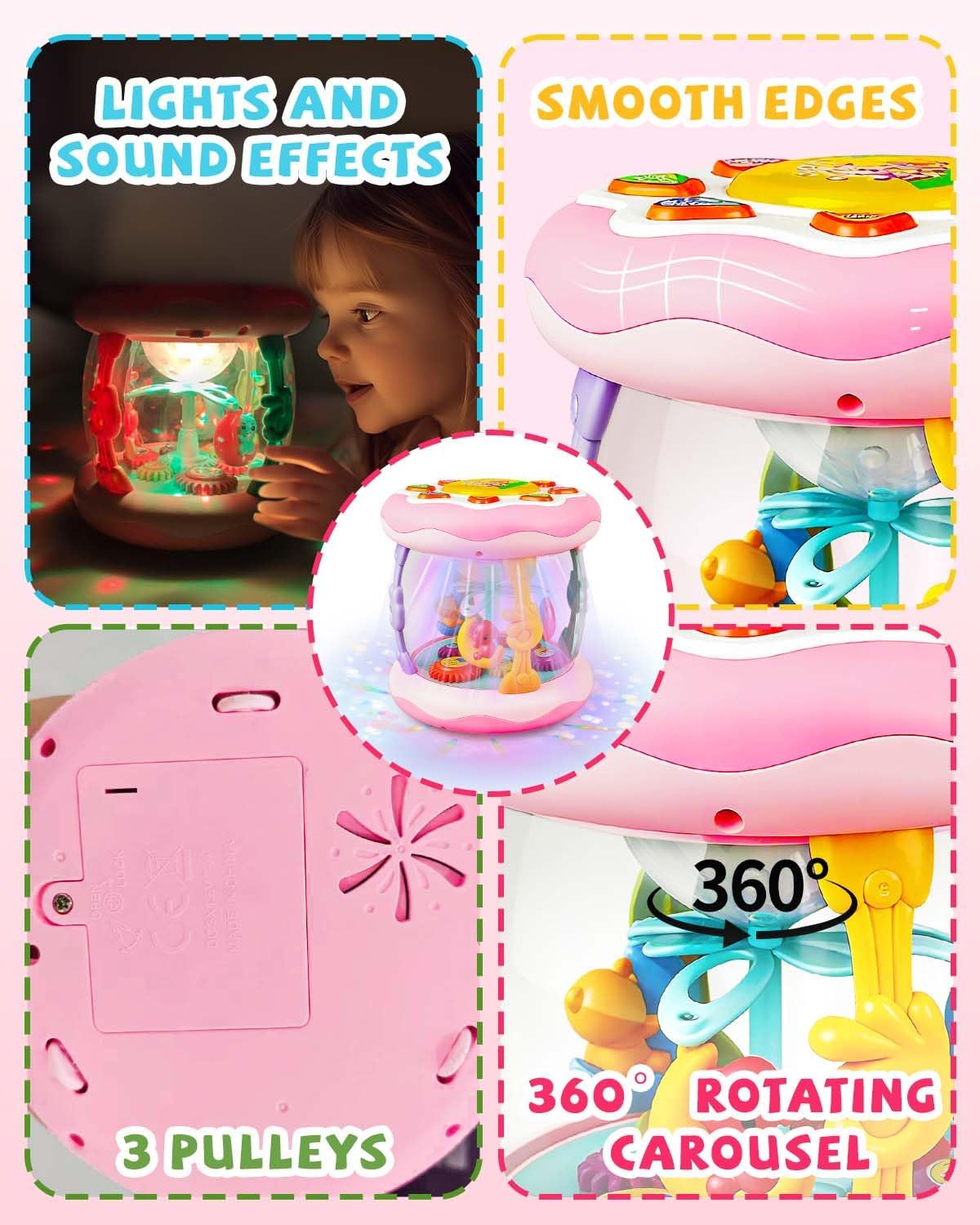 Detalle 1 de Baby Musical Toys Light Up Musical Sensory Toy for 6–12 Months